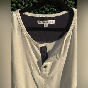 Men's Off WhiteHenley Shirt